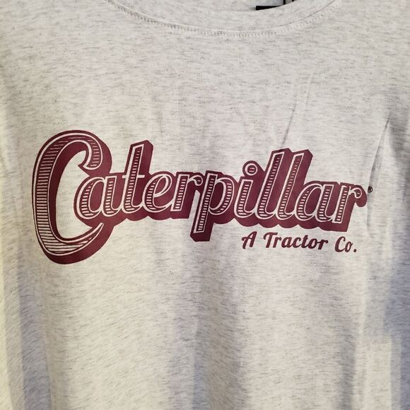 Caterpillar Lily Jersey Graphic Logo Short Sleeve Scoop Neck T-Shirt Size XL - Picture 3 of 7
